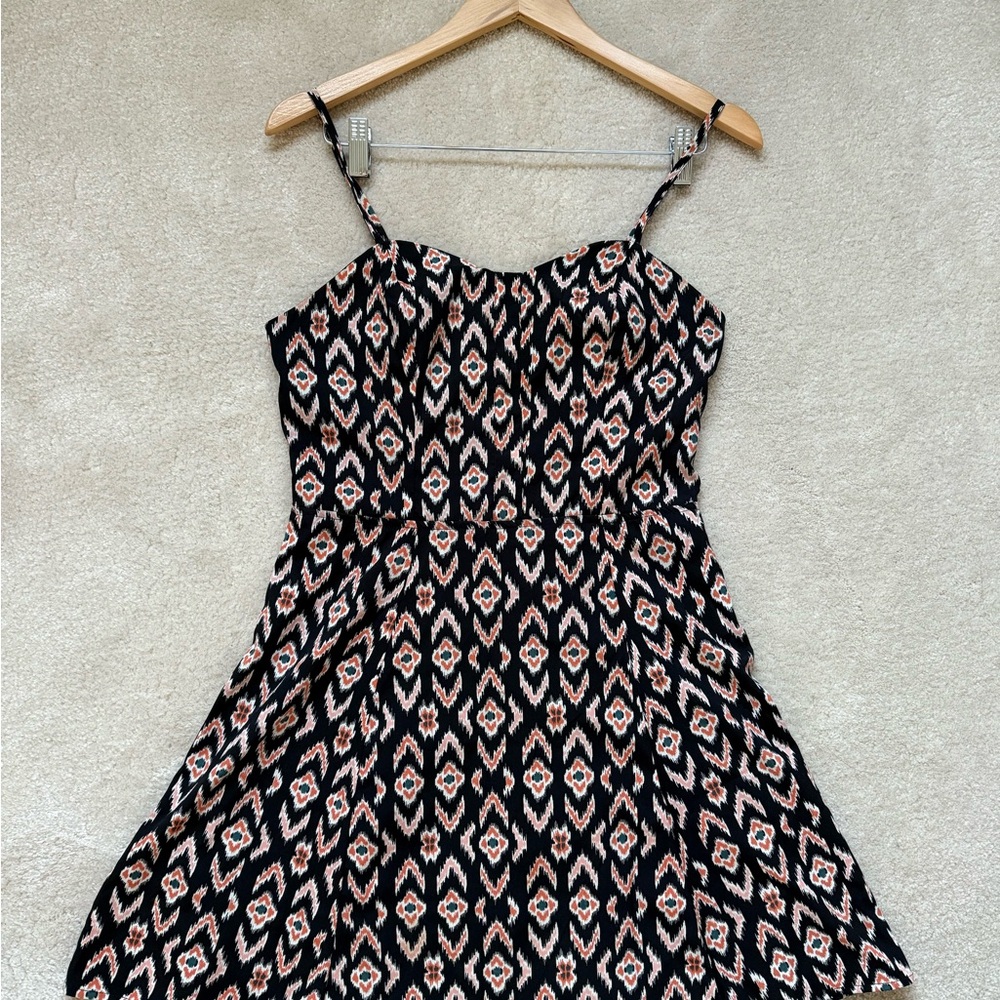 Jessica Simpson Orange Ikat Patterned Women's Dress M